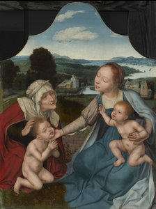 Maagd en Kind met heiligen Elizabeth en Johannes de Doper, ca. 1520-25