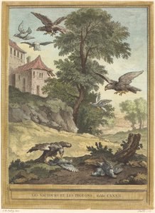 De gieren en de duiven