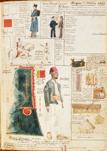 Verschillende uniformen van het Koninkrijk Italië, kleurenplaat door Quinto Cenni door Quinto Cenni