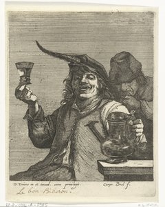 Drinkende man