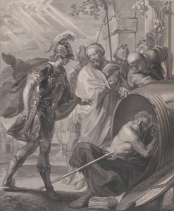 De ontmoeting van Diogenes van Sinope en Alexander de Grote door Quirin Mark