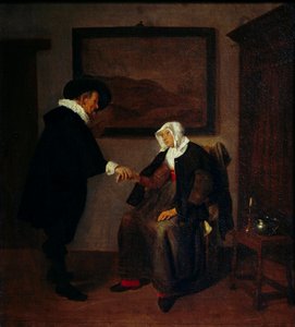 Consultatie door Quiringh Gerritsz. van Brekelenkam