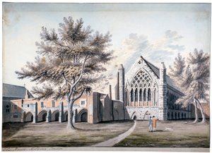 Uitzicht op Ely House in Ely Place, Holborn, Londen door RB Godfrey