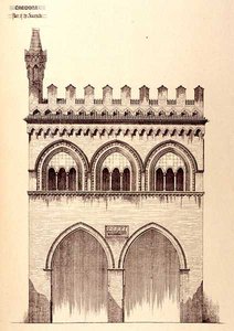 Paleis van de Jurisconsulten, Cremona, Italië, gebouwd in 1292, uit 