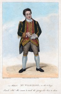 Mr. Wilkinson als Michael in Free and Easy, 1822