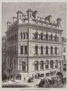 Nieuwe Kantoren van de National Provident Institution in Eastcheap