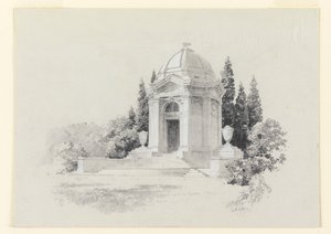 Weergave van een mausoleum