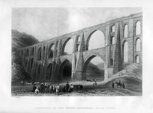 Aquaduct van de Griekse Keizers, nabij Pyrgo, Turkije, 1886