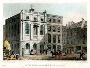 Stadhuis, Borough High Street, Southwark, Londen, 1830