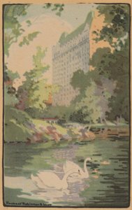 Hotel Plaza vanuit Central Park, 1914