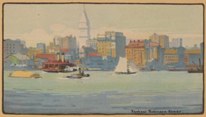 New York vanaf de 34th Street Ferry