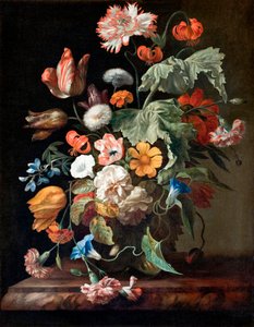 Stilleven met bloemen door Rachel Ruysch