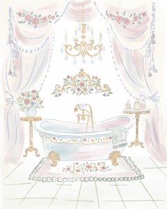 Badkamer in shabby chic-stijl door Radhika Modi