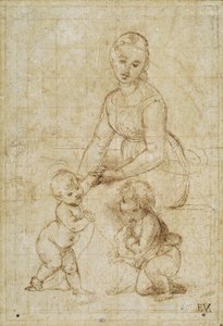 Studie voor La belle jardinière, ca. 1506-1507