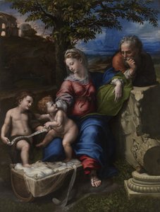 De Heilige Familie onder een eik, ca. 1518 door Raffaello Sanzio Raphael