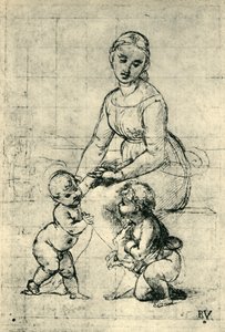 De Madonna, het Christuskind en St. Johannes, 1507