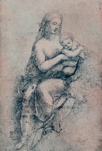 De Maagd en het Kind, studie voor de Madonna di Foligno, ca. 1511 door Raffaello Sanzio Raphael