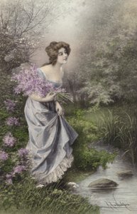 Meisje in lila