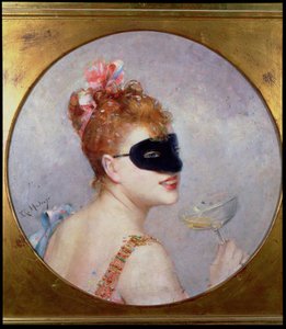 Vrouw met een masker