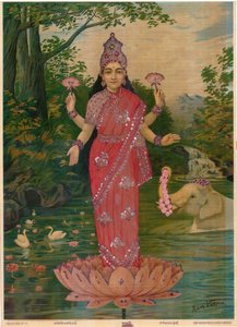 Lakshmi Embellished, door Ravi Varma Press, bewerken