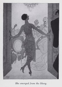 Illustratie voor "But Gentlemen Marry Brunettes" door Anita Loos door Ralph Barton