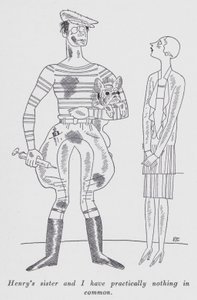 Illustratie voor "But Gentlemen Marry Brunettes" door Anita Loos door Ralph Barton
