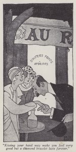 Illustratie voor Gentlemen Prefer Blondes door Anita Loos door Ralph Barton