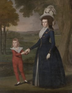 Laura Wolcott Moseley en Charles Moseley (1761) door Ralph Earl