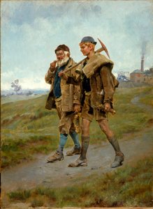 Naar huis, 1888 door Ralph Hedley