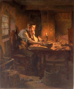 Uitvinding van de reddingsboot, Willie Wouldhave, South Shields door Ralph Hedley