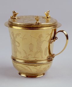 Gouden chocoladekop, c.1685 door Ralph Leake