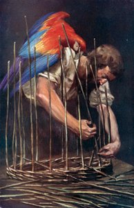 Illustratie voor Robinson Crusoe door Daniel Defoe