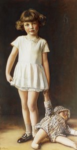 Meisje met een Pop door Ralph Peacock
