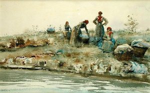 Wasvrouwen in Venetië