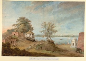 Het Grote Kanon van Agra naast de Fortmuur, c.1814-15 door Ram Sita