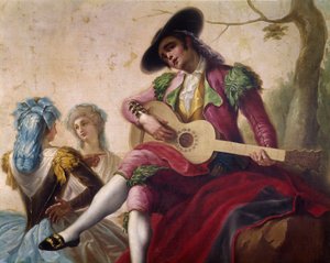 Gitarist, detail