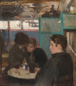 Interieur van de Moulin de la Galette door Ramon Casas i Carbo