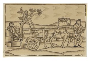 Toerisme op het Spaanse Platteland (potlood, pen & inkt op papier) door Ramon Casas i Carbo