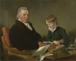 Francis Noel Clarke Mundy en zijn Kleinzoon, William Mundy