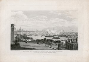 Waterloo Bridge, Londen, opening op 18 juni 1817 door Ramsay Richard Reinagle