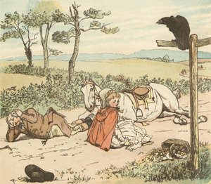 Een Boer Ging Draven op Zijn Grijze Merrie door Randolph Caldecott