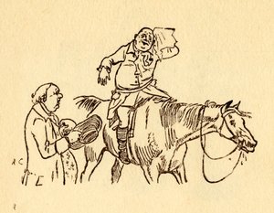 John Gilpin veegt zijn bezwete voorhoofd af met een zakdoek, 1878, ca. 1918