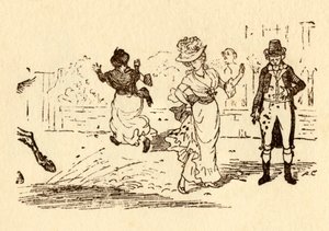 John Gilpins paard spat modder op een jurk van een vrouw, 1878, c1918