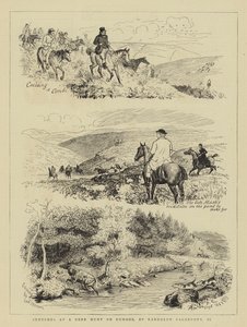 Schetsen bij een Hertenjacht op Exmoor