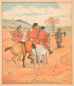 ...het eerste wat ze vonden, was een versleten boeman, in een veld... door Randolph Caldecott