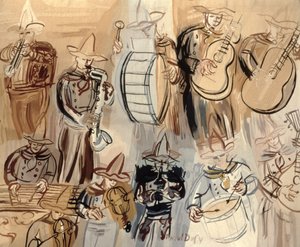 Mexicaans Orkest, door de Raymond Picaud Studio, Aubusson