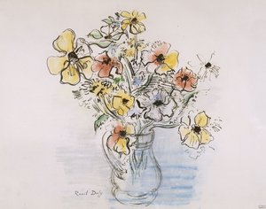 Boeket anemonen door Raoul Dufy