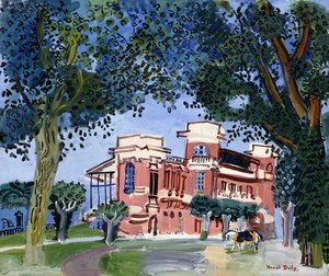 Deauville (de paddock) door Raoul Dufy
