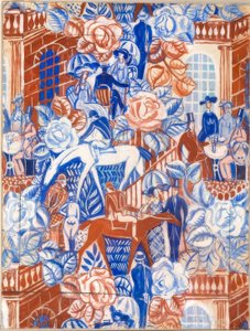 Elegante vrouwen in de Trifle door Raoul Dufy