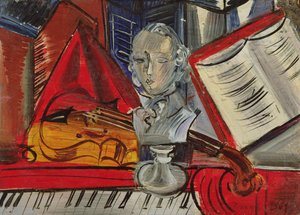 Hommage aan Mozart, ca.1945 (olieverf op doek)